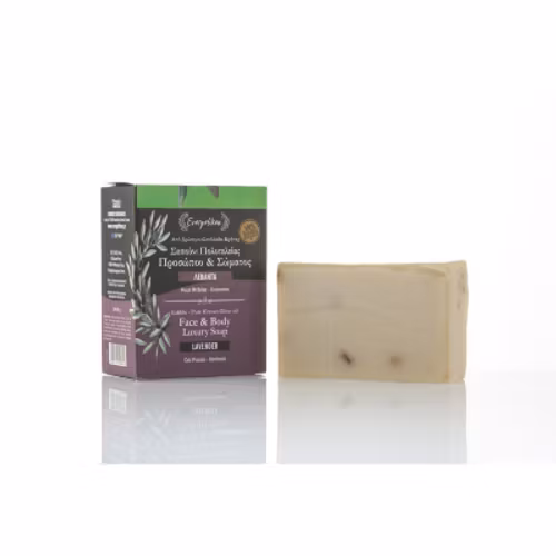 Naturlig tvål för ansikte och kropp med lavendel Evergetikon 120-140 gr