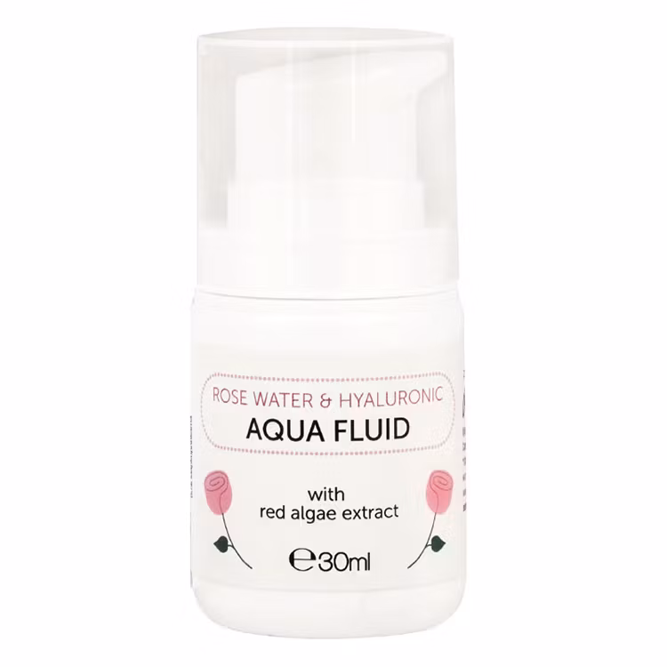 Rose Water & Hyaluronic Aqua Fluid 30ml EKOLOGISK, VEGAN, CRUELTY FREE