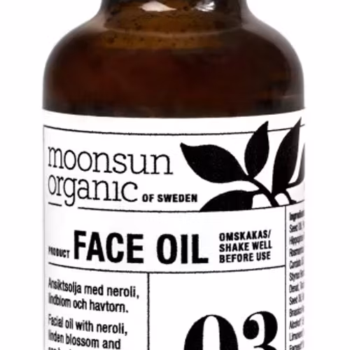 Face oil Moonsun Balanserande ansiktsolja som ger huden fin lyster och en vårdande känsla.