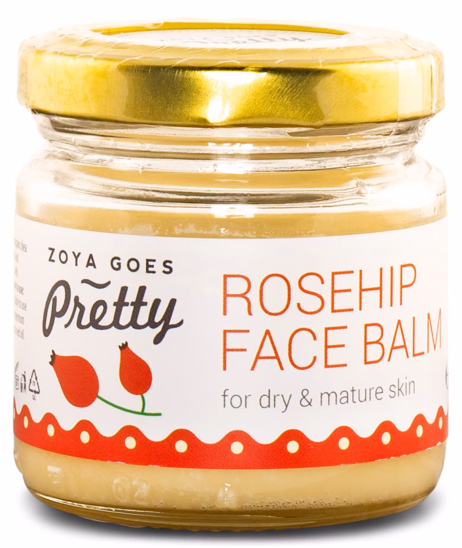 Rosehip Face Balm 60gr EKOLOGISK, VEGAN, RAW, CRUELTY FREE