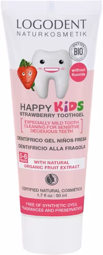 Barn tandkräm jordgubb Logodent