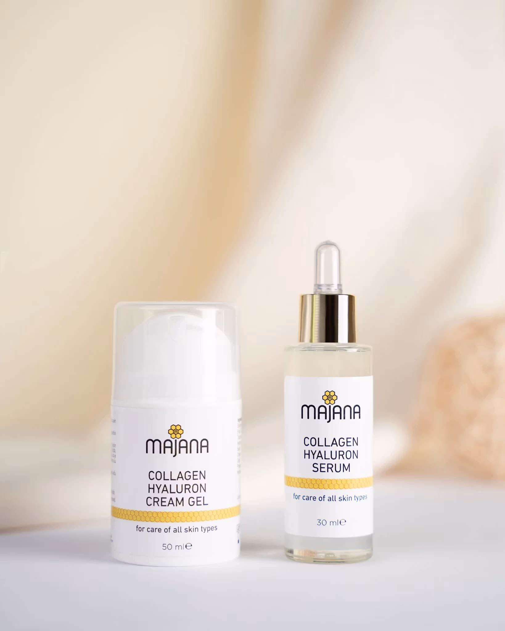 Intense Moisture & Care Duo Majana Collagen Hyaluron Serum 30 ml+ Collagen Hyaluron Cream Gel 50 ml