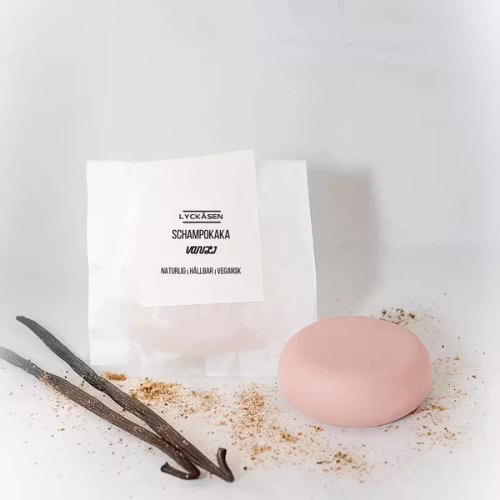 Naturlig Schampokaka Vanilj Lyckåsen ca: 55 gr