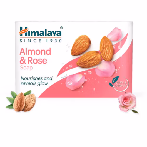 Himalaya Almond & Rose - ayurvedisk fast tvål, 75 g