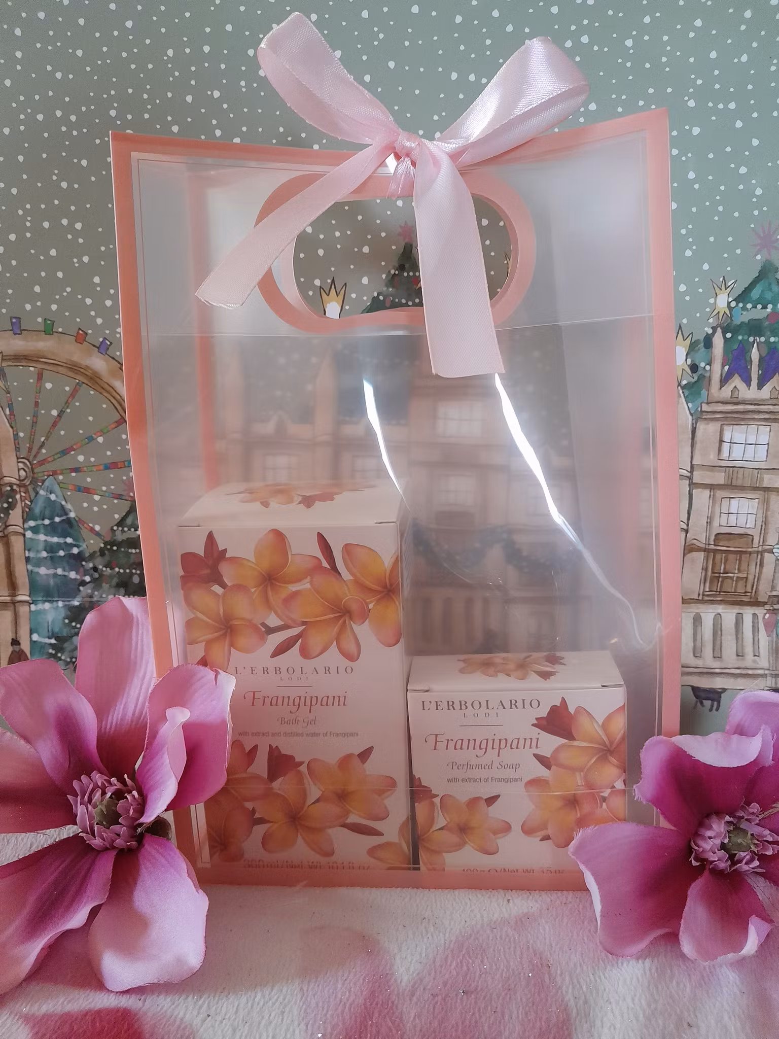 Duschkräm+tvål i presentpåse