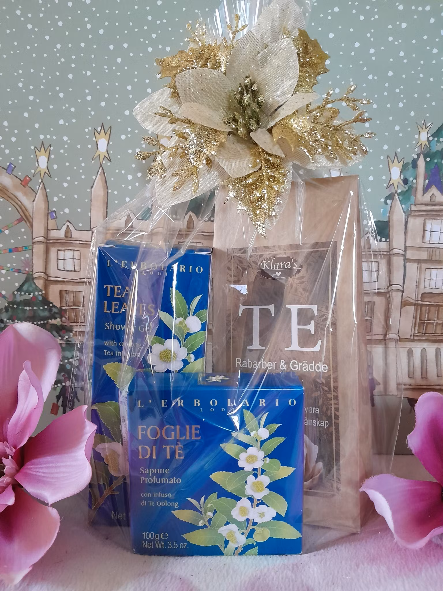 Duschkräm+tvål i presentpåse