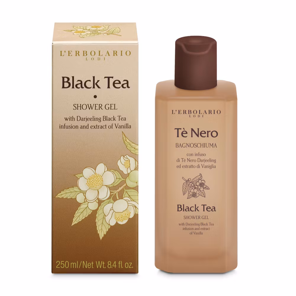 Duschtvål Svart Te 250 ml Lerolario