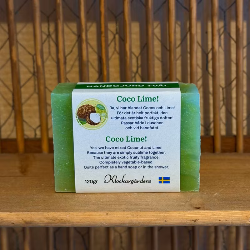 Coco/Lime naturtvål handgjord 120 gr