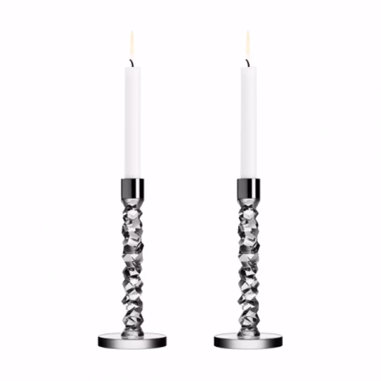 CARAT LJUSSTAKE STÅL 2-PACK