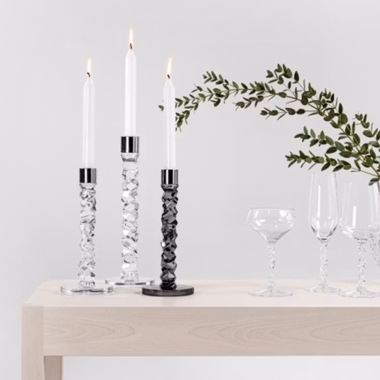 CARAT LJUSSTAKE STÅL 2-PACK