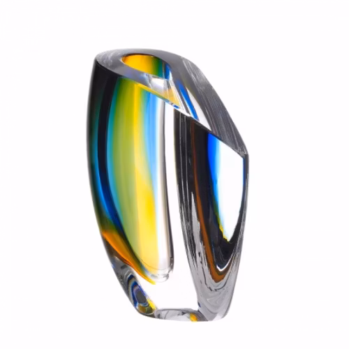 MIRAGE VAS AMBER, H 15,5CM