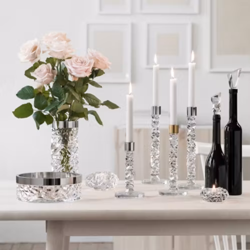 CARAT LJUSSTAKE MÄSSING, 18CM