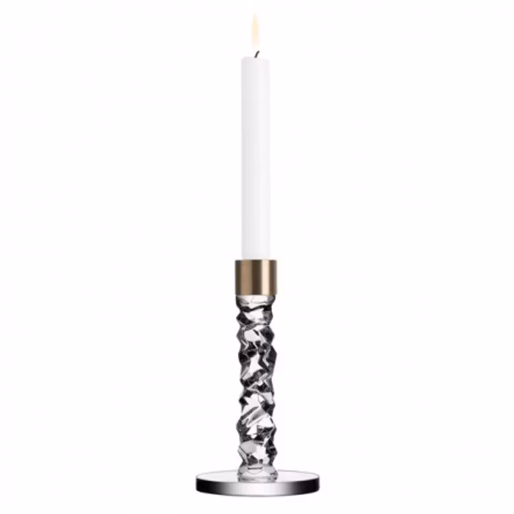 CARAT LJUSSTAKE MÄSSING, 18CM