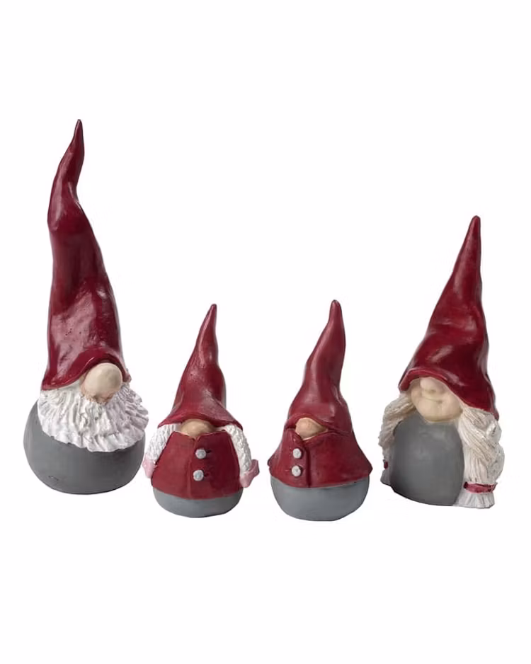 Juldekoration Tomte Familjen 4-pack