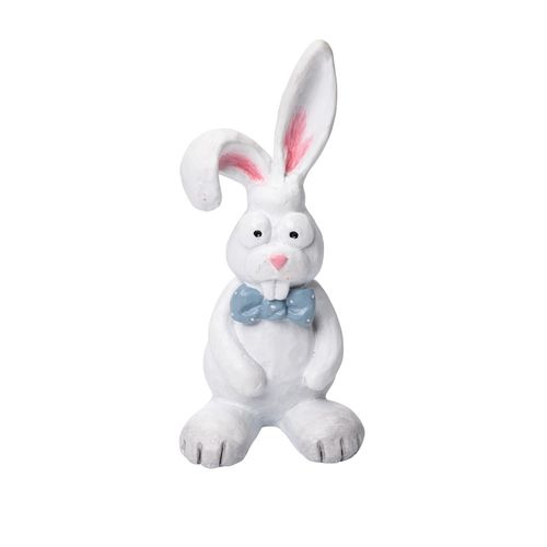 Haren Harry står, vit H.12cm