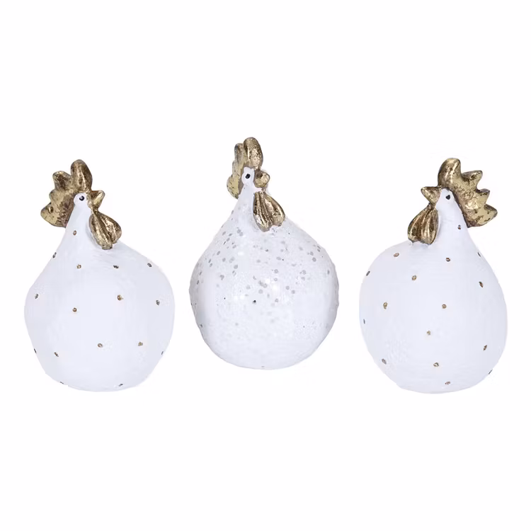 Höna Glamour 3-pack H.5,2cm