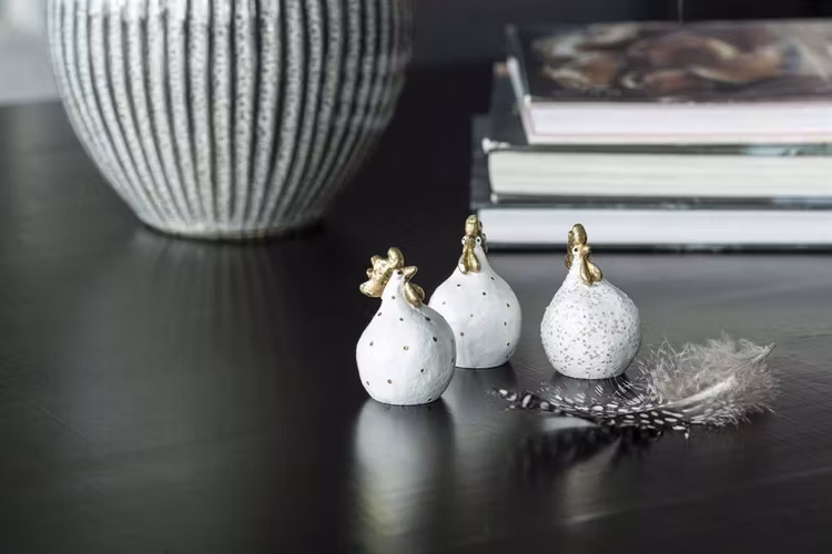 Höna Glamour 3-pack H.5,2cm