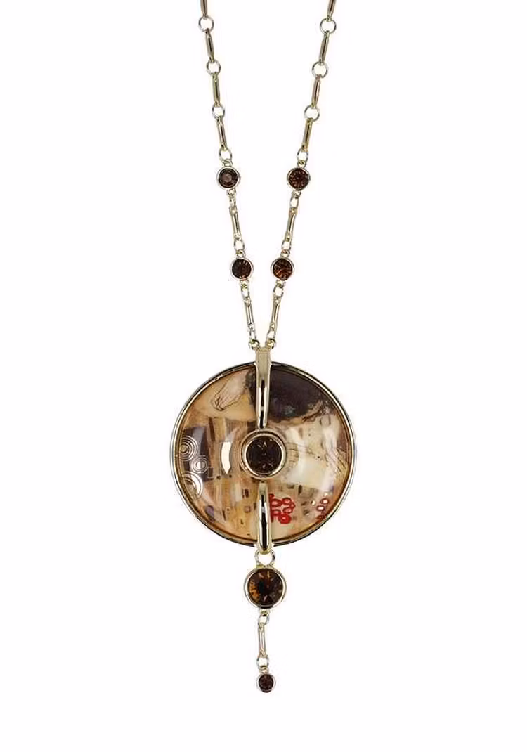 Goebelkedja med hänge »Amulet The Kiss, Gustav Klimt