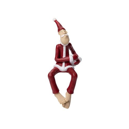 Tomten Ove med paket H.12cm
