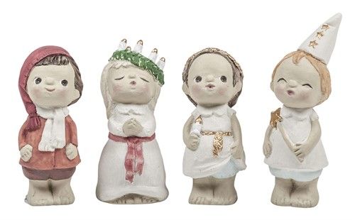 Små Lussebarn 4-pack H.6-8cm