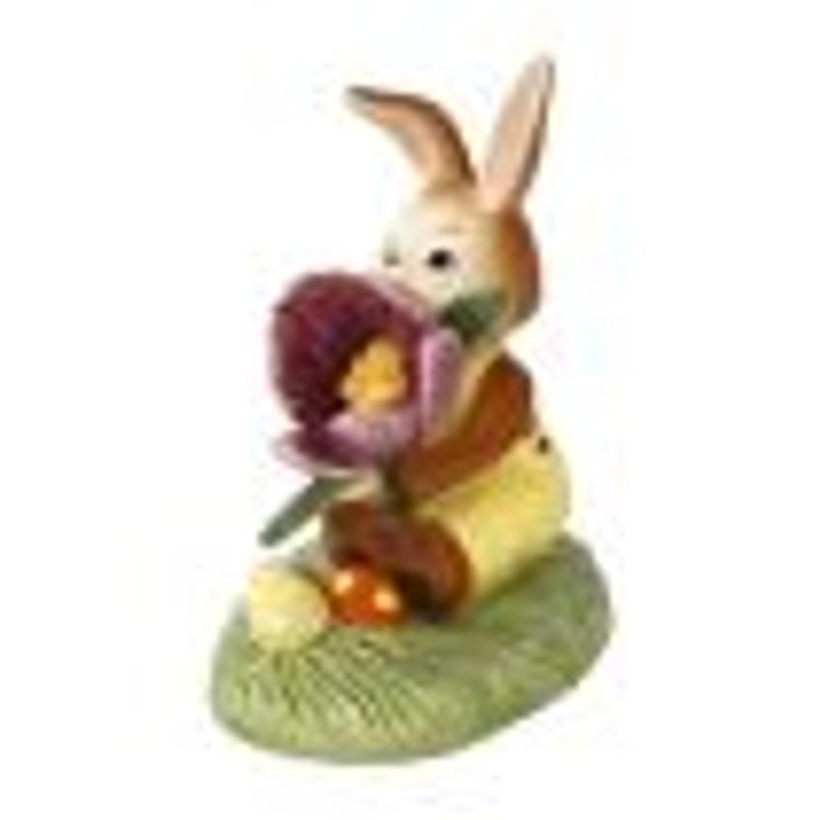KANINFIGUR 12,5 CM - EN KROKUS FÖR DIN PÅSKHARE