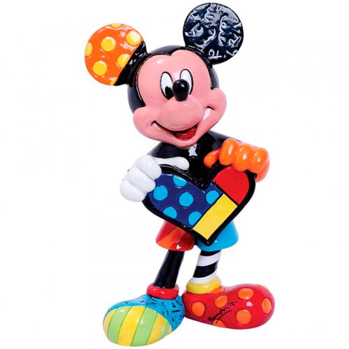 Enesco Disney by Britto Mickey Mouse Miniature Figurine, 3.54 Inch, Multicolor,