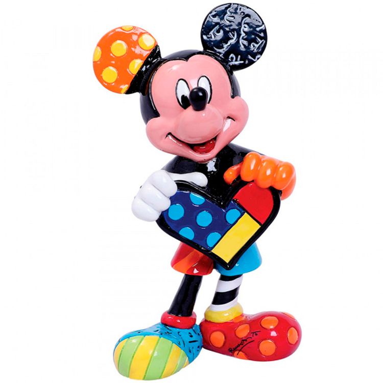 Enesco Disney by Britto Mickey Mouse Miniature Figurine, 3.54 Inch, Multicolor,