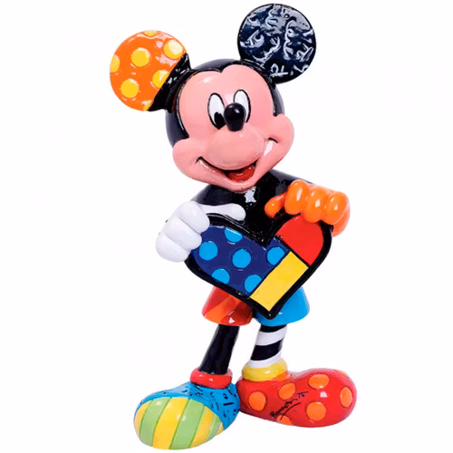 Enesco Disney by Britto Mickey Mouse Miniature Figurine, 3.54 Inch, Multicolor,