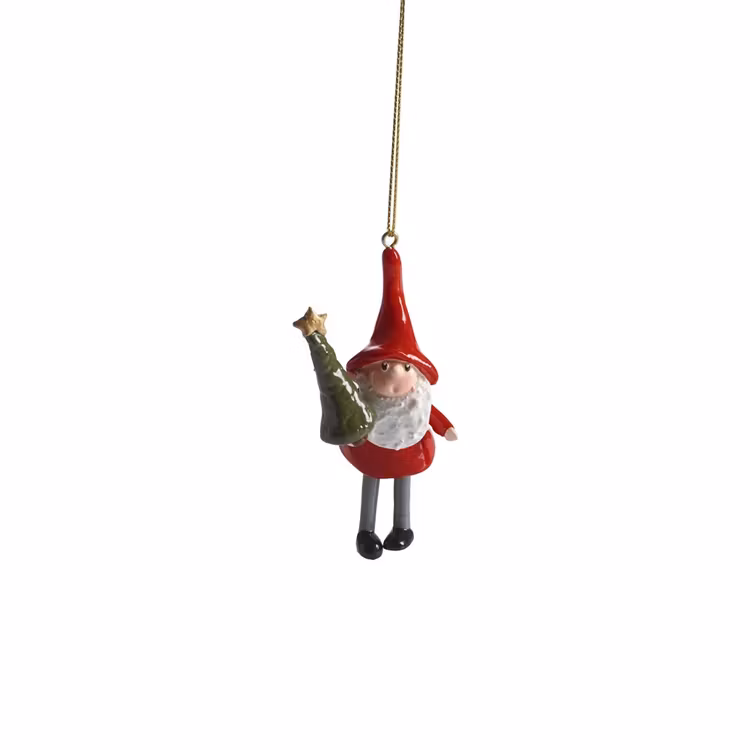 Hängande Tomtesson, gran H.9cm