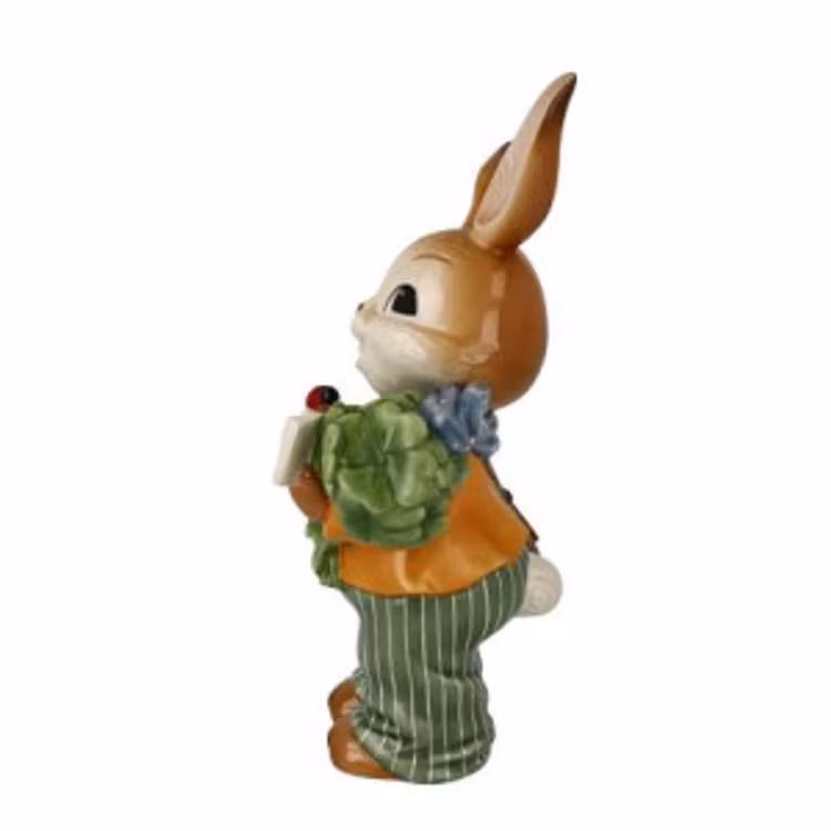 Goebel - Påsk | Dekorativ staty / figur Hare Med lyckönskningar