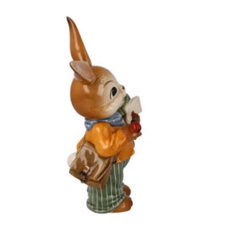 Goebel - Påsk | Dekorativ staty / figur Hare Med lyckönskningar