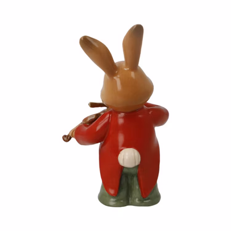 Goebel - Påsk | Dekorativ staty Hare Musiker Violinist | Keramik - 8cm - Påskhare