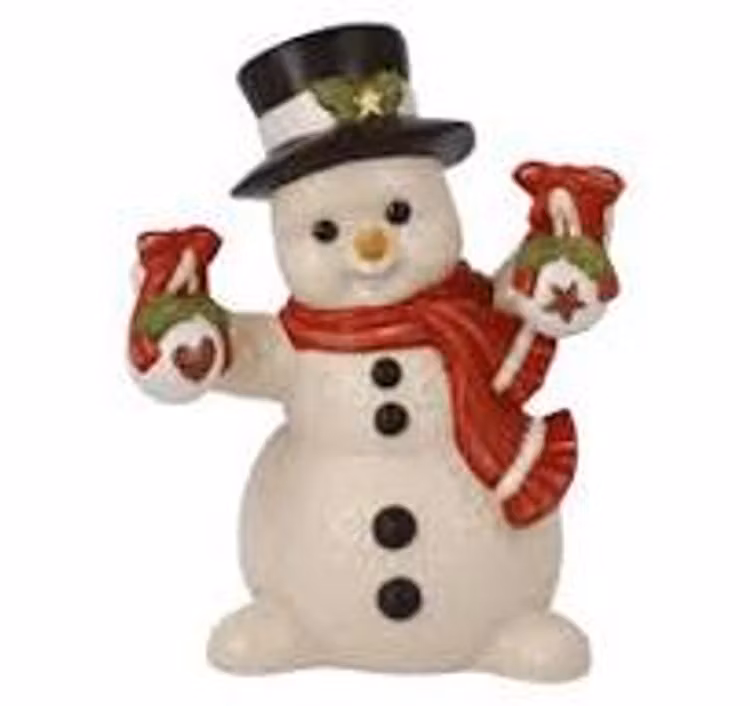 Goebel-figur Juldekorerad, Snögubbe, Stengods, 12