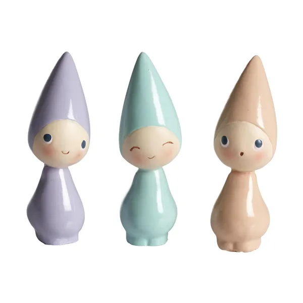 Peggy Ametist/jade/rosenkvarts H 6 cm