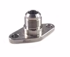 Billetfräst returadapter i Rostfritt AN12 Holset / Borgwarner/Garrett mfl turbo