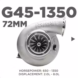 GARRETT G45-1350 72 MM A/R 1.28 T4 twin.