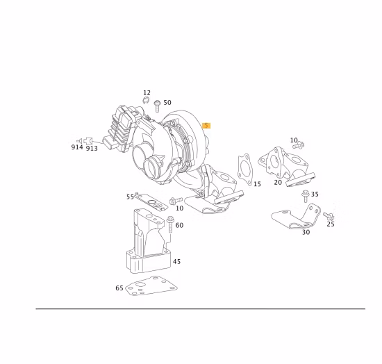 826830-5004S Garrett GTB2060VKLR Renoverad originalturbo OEM : A6420902386 ( Bytesturbo )