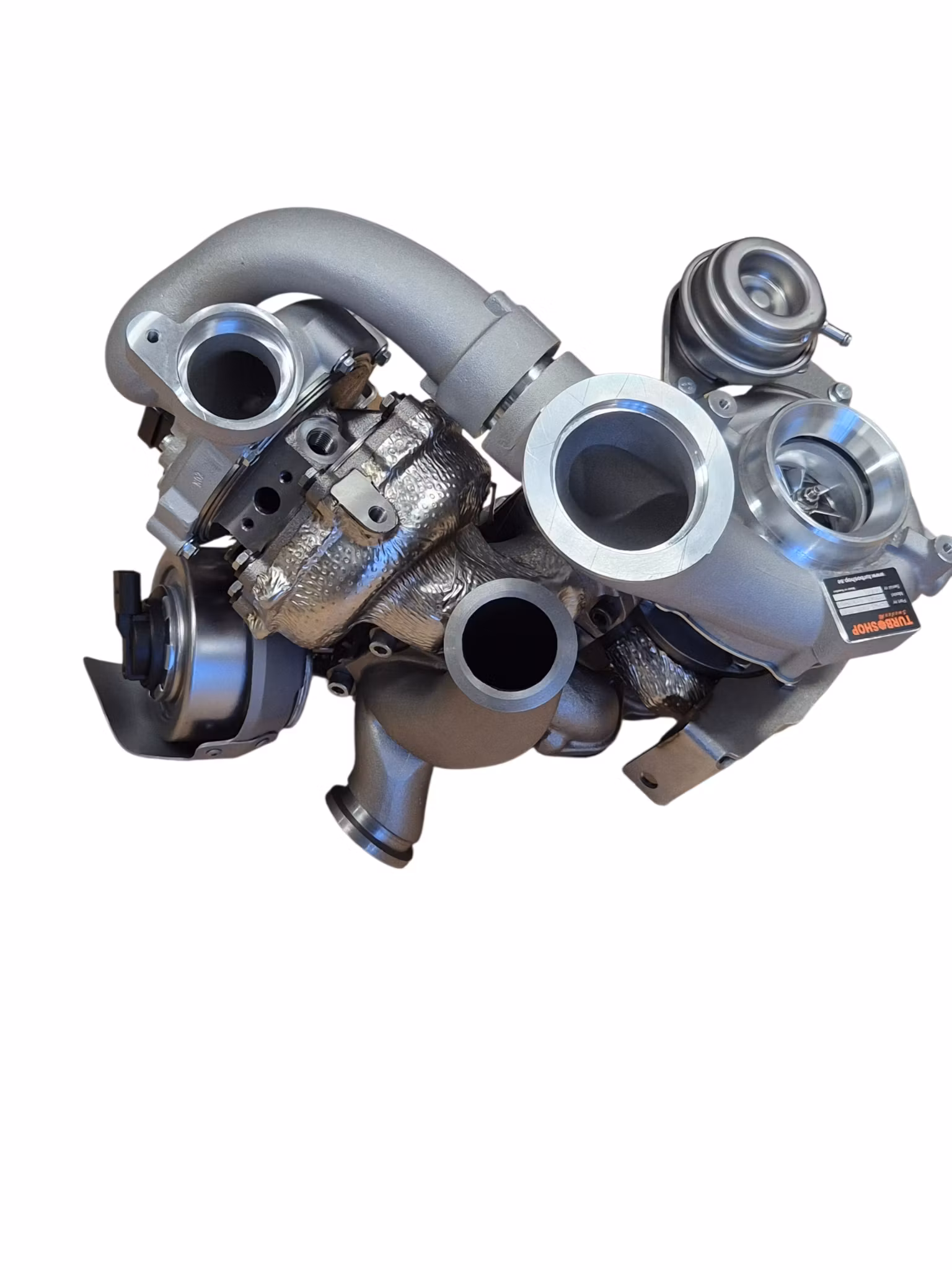 825965-5007S Turboshop solutions eftermarknadsturbo tGT3067S+GTB1749VK  AUDI dubbelturbo ( Bytesturbo)
