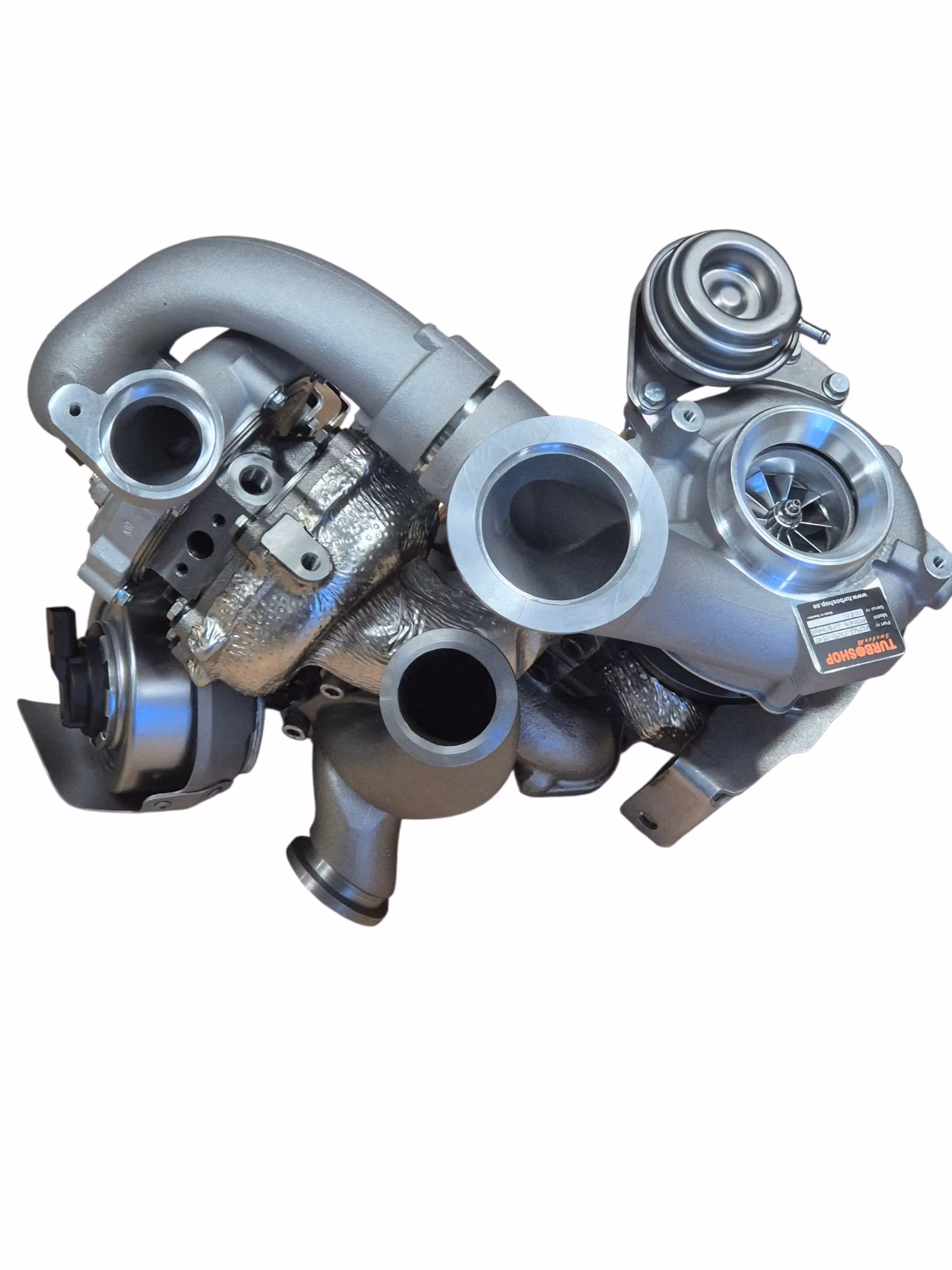 825965-5007S Turboshop solutions eftermarknadsturbo tGT3067S+GTB1749VK  AUDI dubbelturbo ( Bytesturbo)