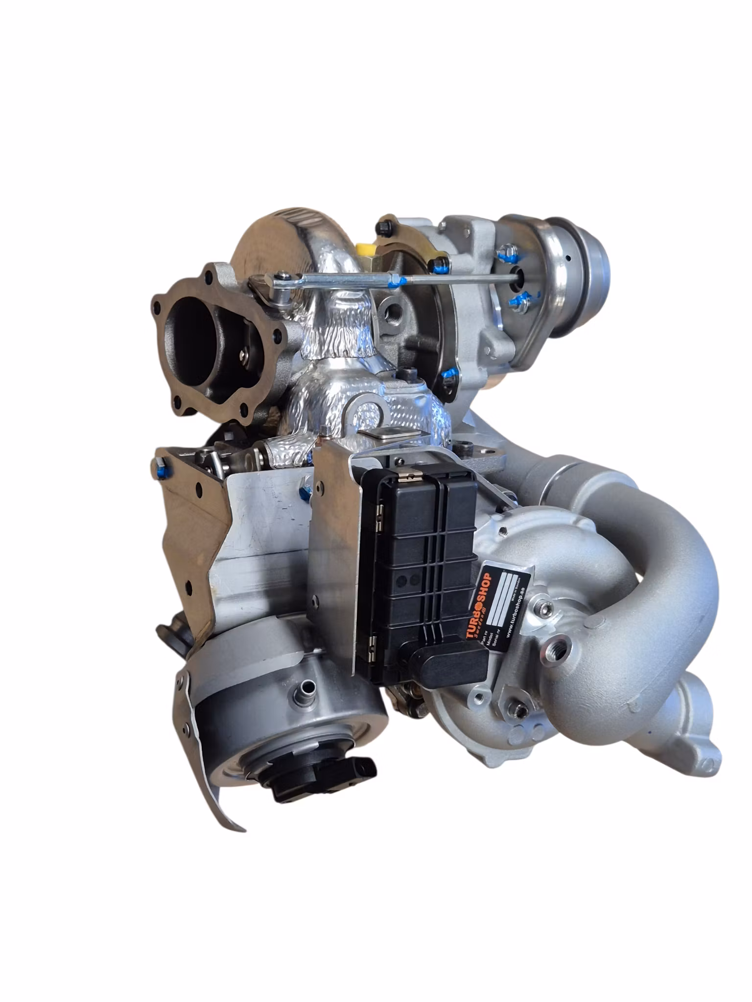 825965-5007S Turboshop solutions eftermarknadsturbo tGT3067S+GTB1749VK  AUDI dubbelturbo ( Bytesturbo)