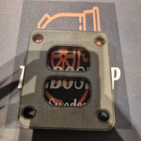 Fläns avg in T4 bult hål samt T3 divided inloppför BorgWarner  S200 / SX-E 252 / 257 mfl