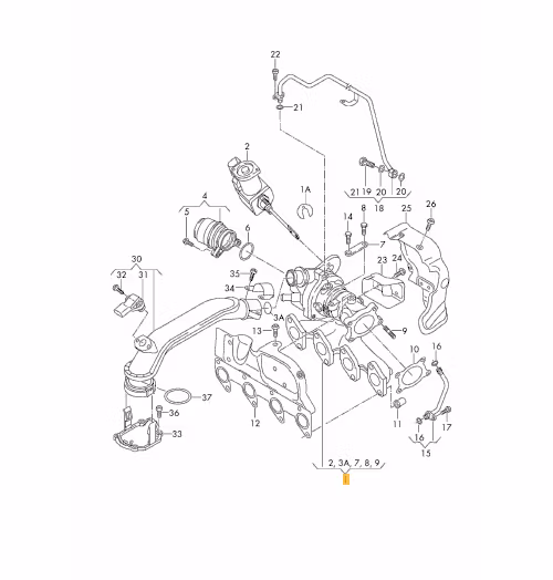 9V204 IHI Fabriksny original turbo 1,2 Audi,seat,Skoda,Volkswagen . ( Storsäljare )