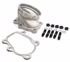 5-Bult adapter till V-bandsfläns böjd för enklare installation passar Garrett GT - GTX ( Storsäljare )