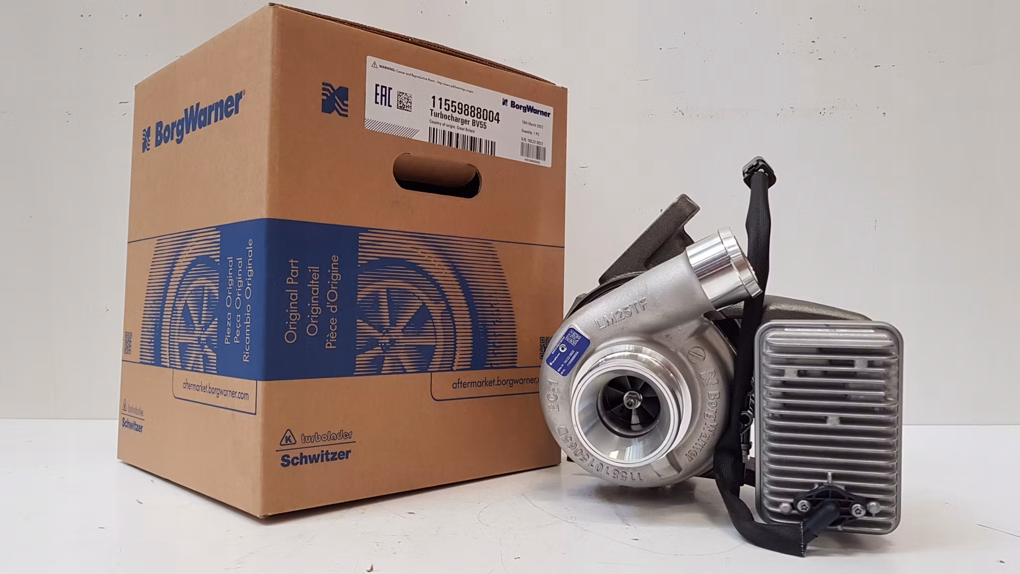 11559708004 / 11559888004  BorgWarner BV55 fabriksny originalturbo JCB Originalnummer :  - 320/06178-1 320/061781 320/06178 32006178