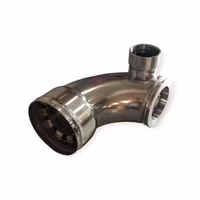 Rostfritt avgasknä för Volvo Penta 31, 32, 42, 43, 44, 300 !