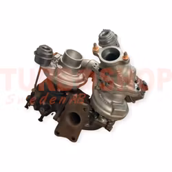 810358-5005S  Renoverad Garrett dubbelturbo Mazda 2.2 D motorkod : SHY1 OEM :  SH0113700E 3 6 CX-5 ( Bytesturbo )