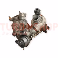 810358-5005S  Renoverad Garrett dubbelturbo Mazda 2.2 D motorkod : SHY1 OEM :  SH0113700E 3 6 CX-5 ( Bytesturbo )