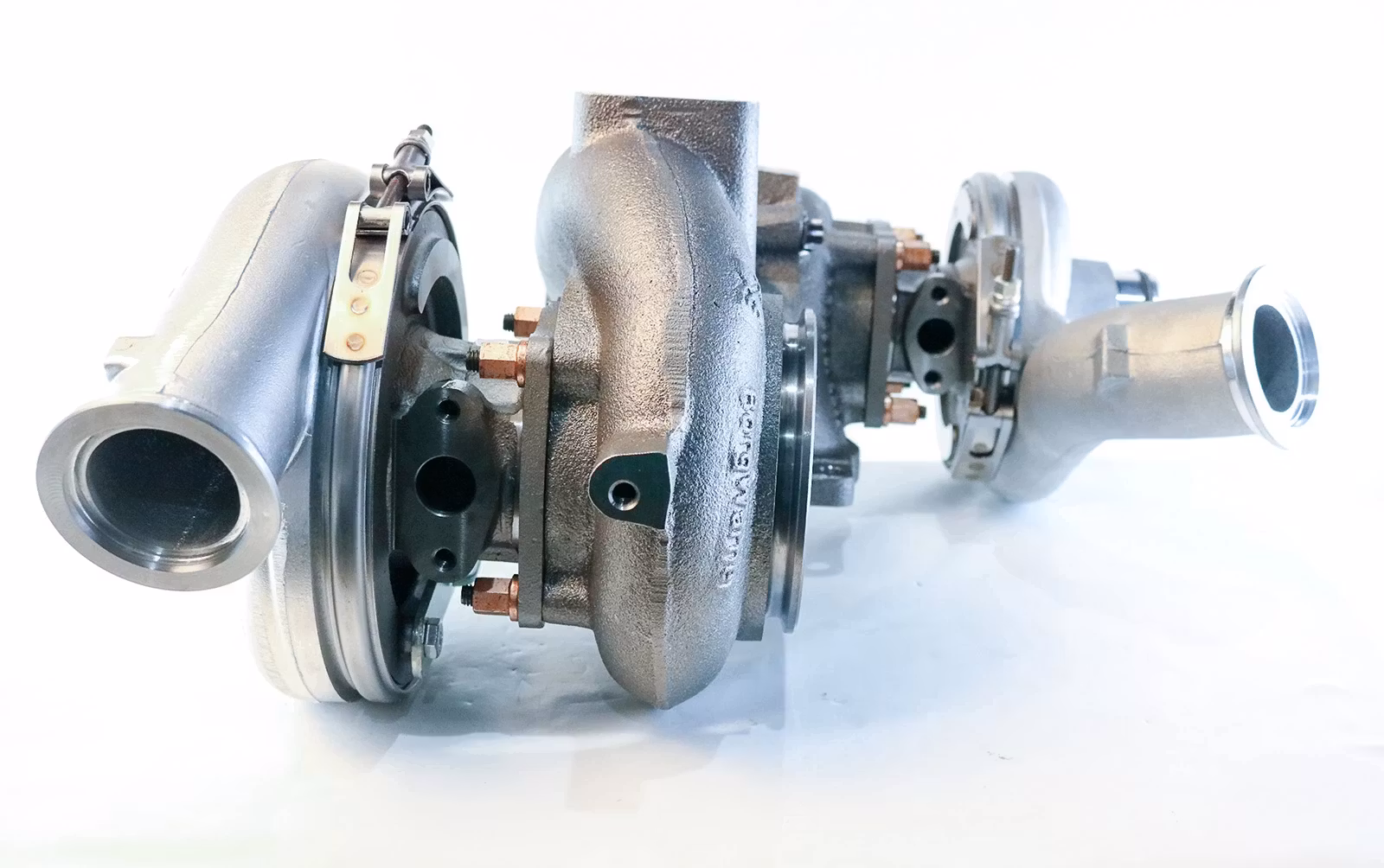 10009880128 MAN 6.9 dubbelturbo fabriksny Borgwarner originalturbo.