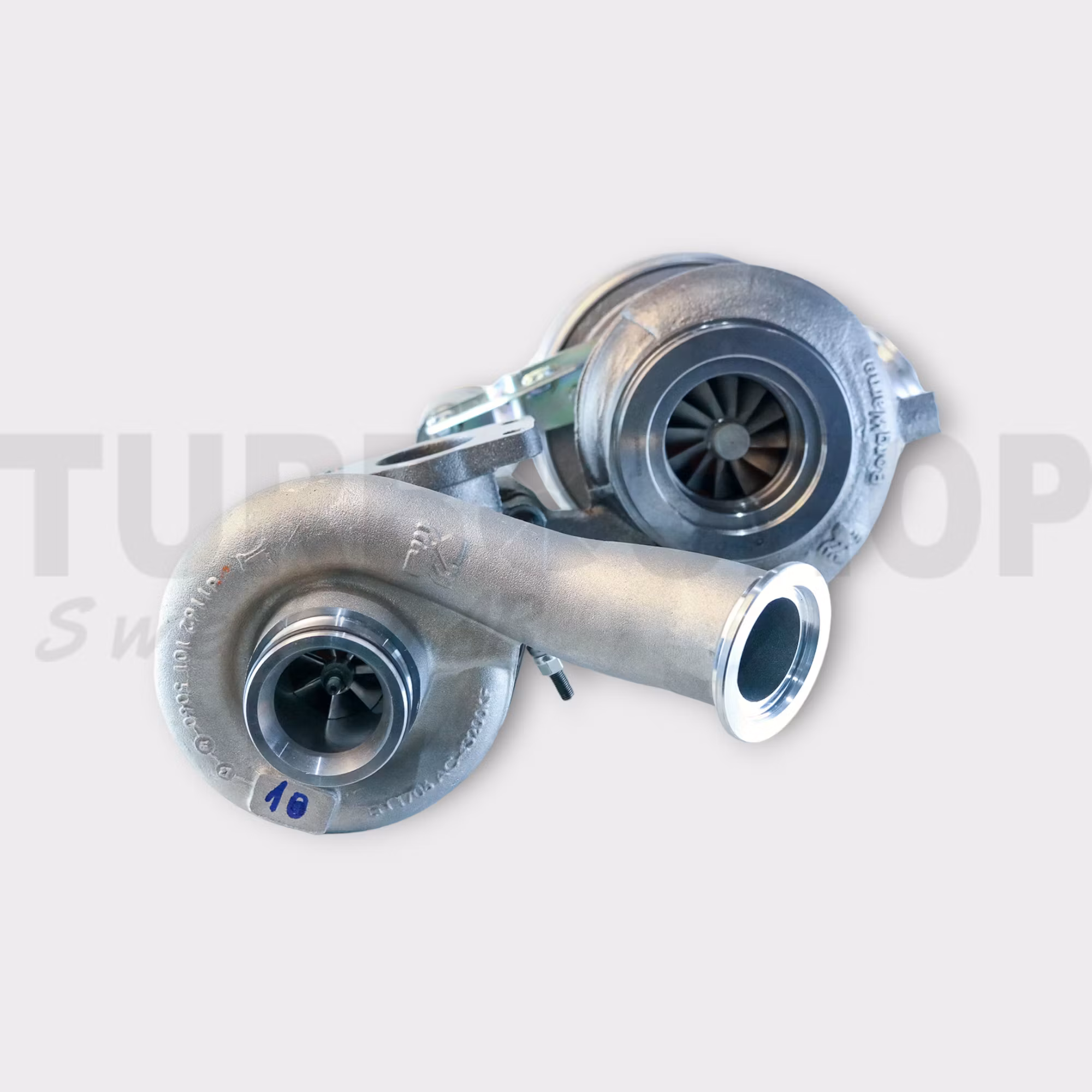 10009880128 MAN 6.9 dubbelturbo fabriksny Borgwarner originalturbo.
