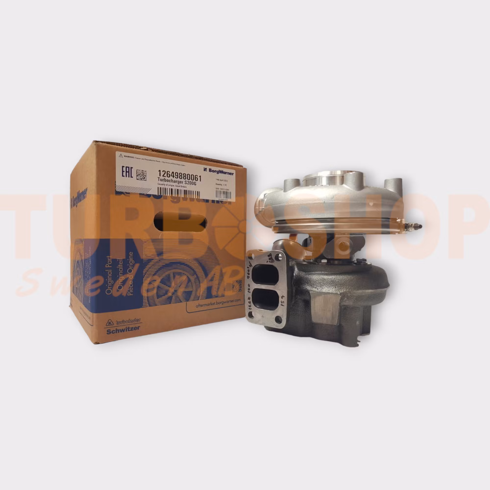 12649880061 BorgWarner S200G fabriksny originalturbo : 04511299 4511299 22067473 9022067473